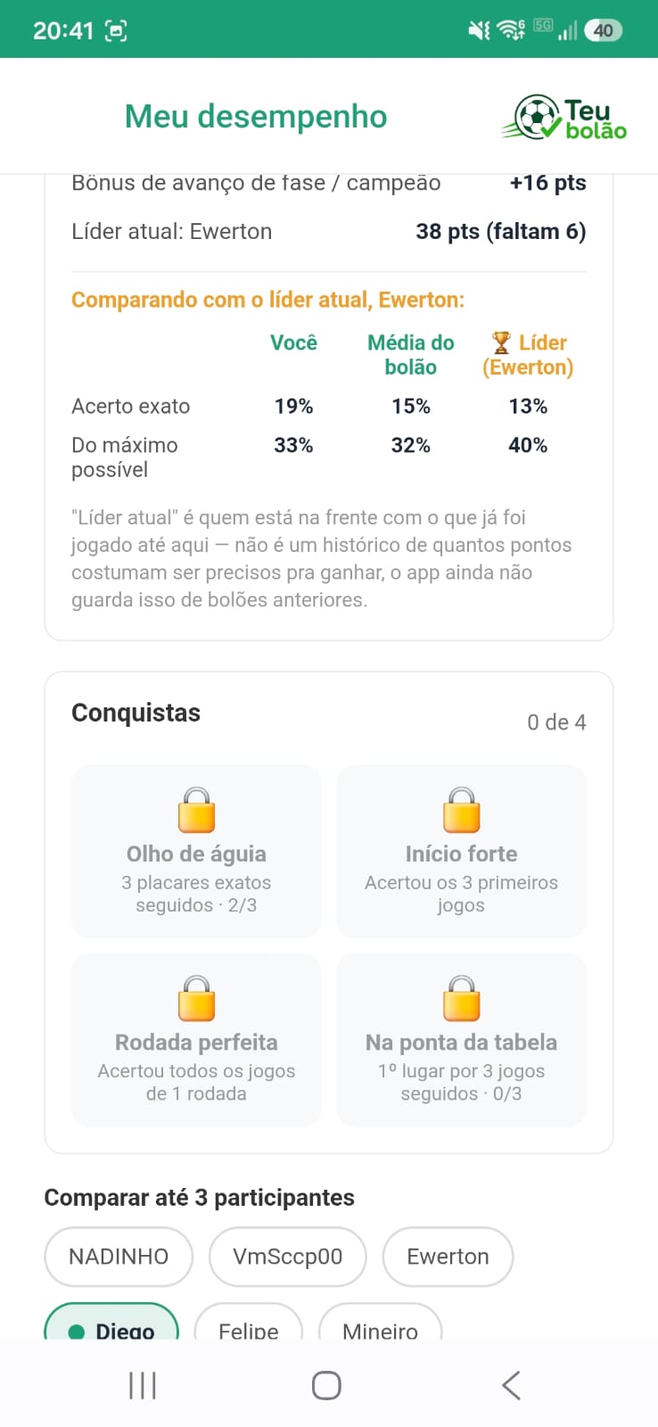 Conquistas para desbloquear